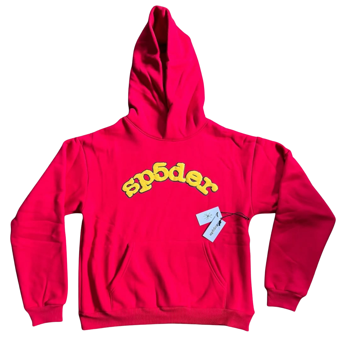 RED SP5DER OG LOGO HOODIE