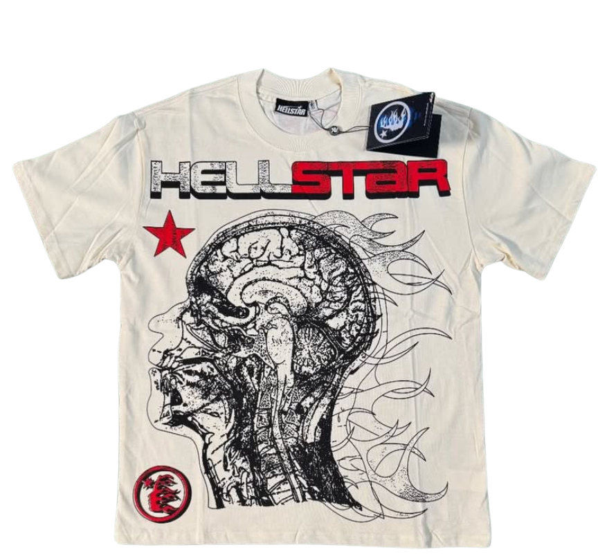 WHITE H3LLSTAR “HUMAN DEVELOPMENT” TEE