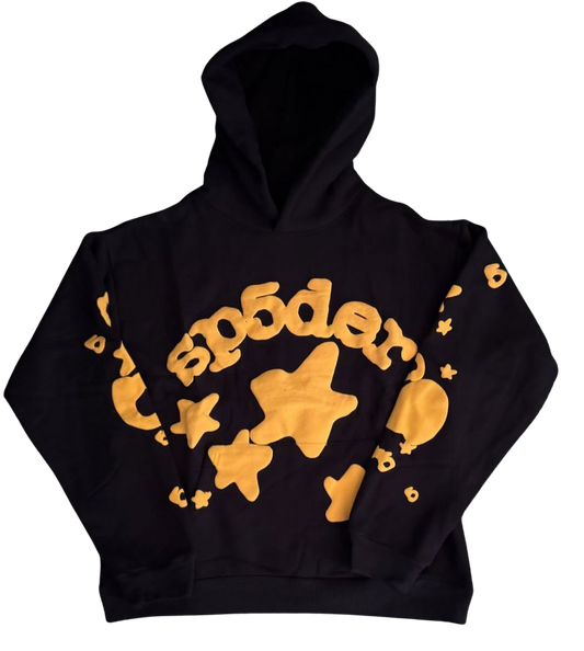 BLACK SP5DER BELUGA HOODIE