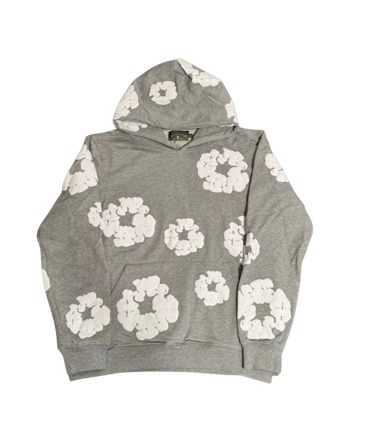 GREY DENIM T3ARS HOODIE