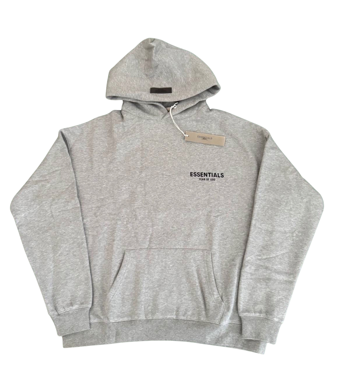 GREY ESS3NTIALS HOODIE